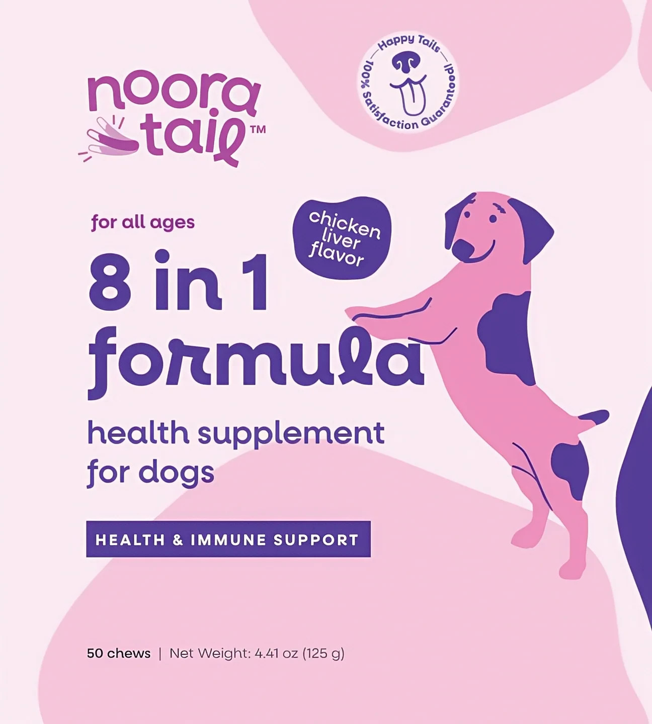 Noora 8-in-1 Dog Supplement Chews for Joints Heart Immune Skin Digestive Health