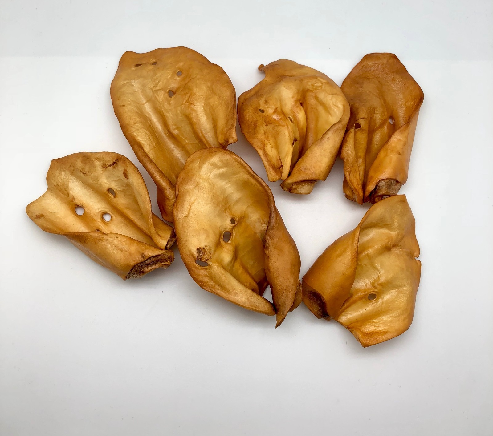 All Natural Beef SMOKED Cow Ears DOG Treats 50 count -BRC Certified