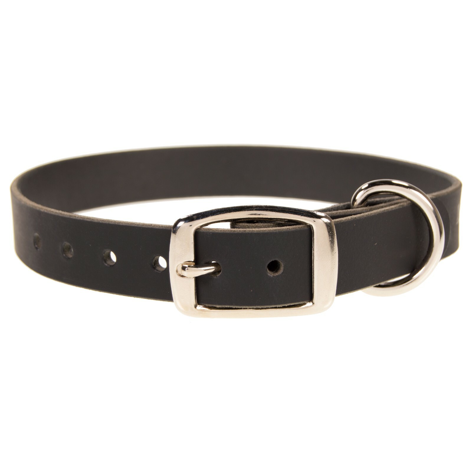 Heavy Duty Leather Dog Collar_Medium, Large, XL_1″ Wide_Amish Handmade