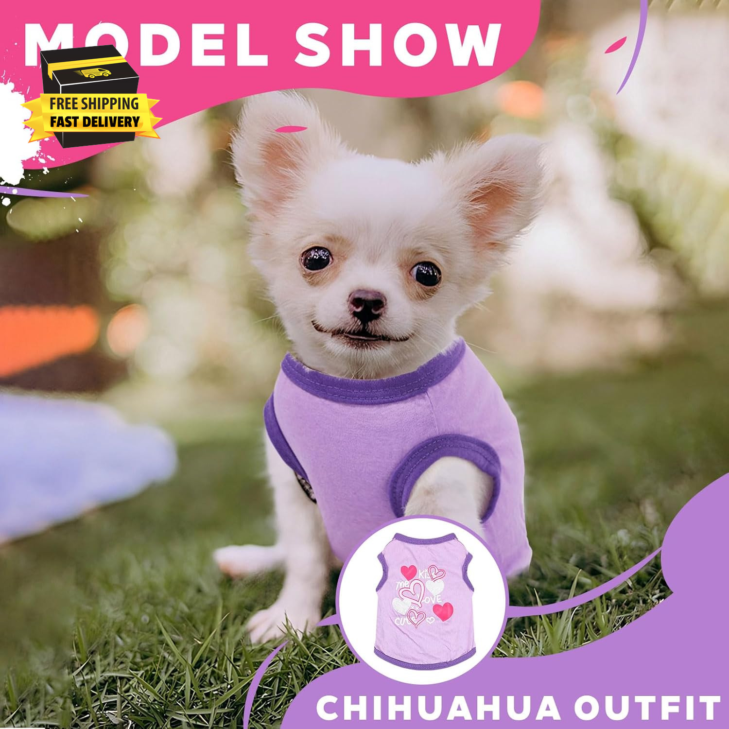 4 Pieces Chihuahua Clothes Cute Dog Clothes for Small Dogs Girl Puppy Shirt York