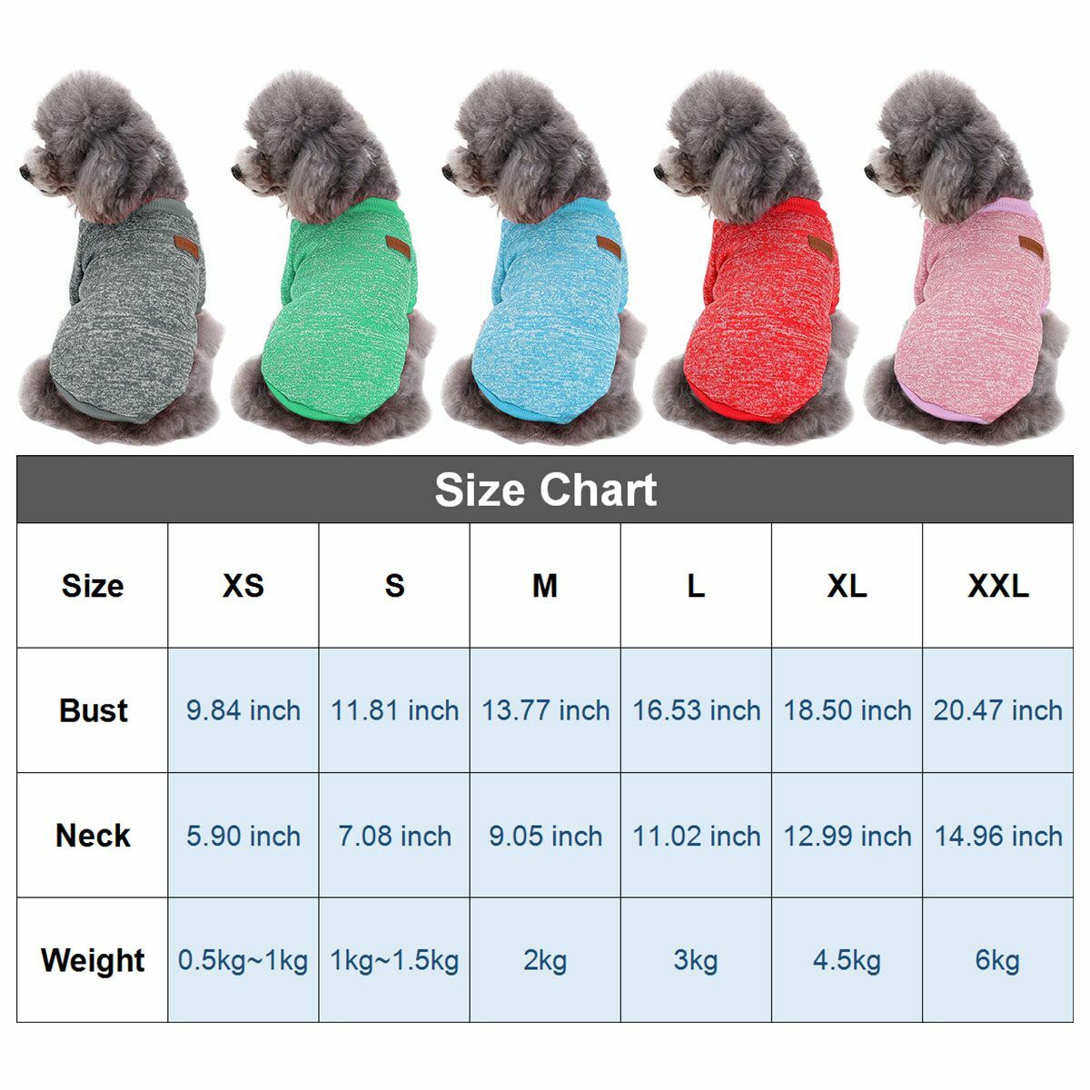 Puppy Chihuahua Sweater Coat Clothes For Small Pet Dog Warm Clothing Apparel New