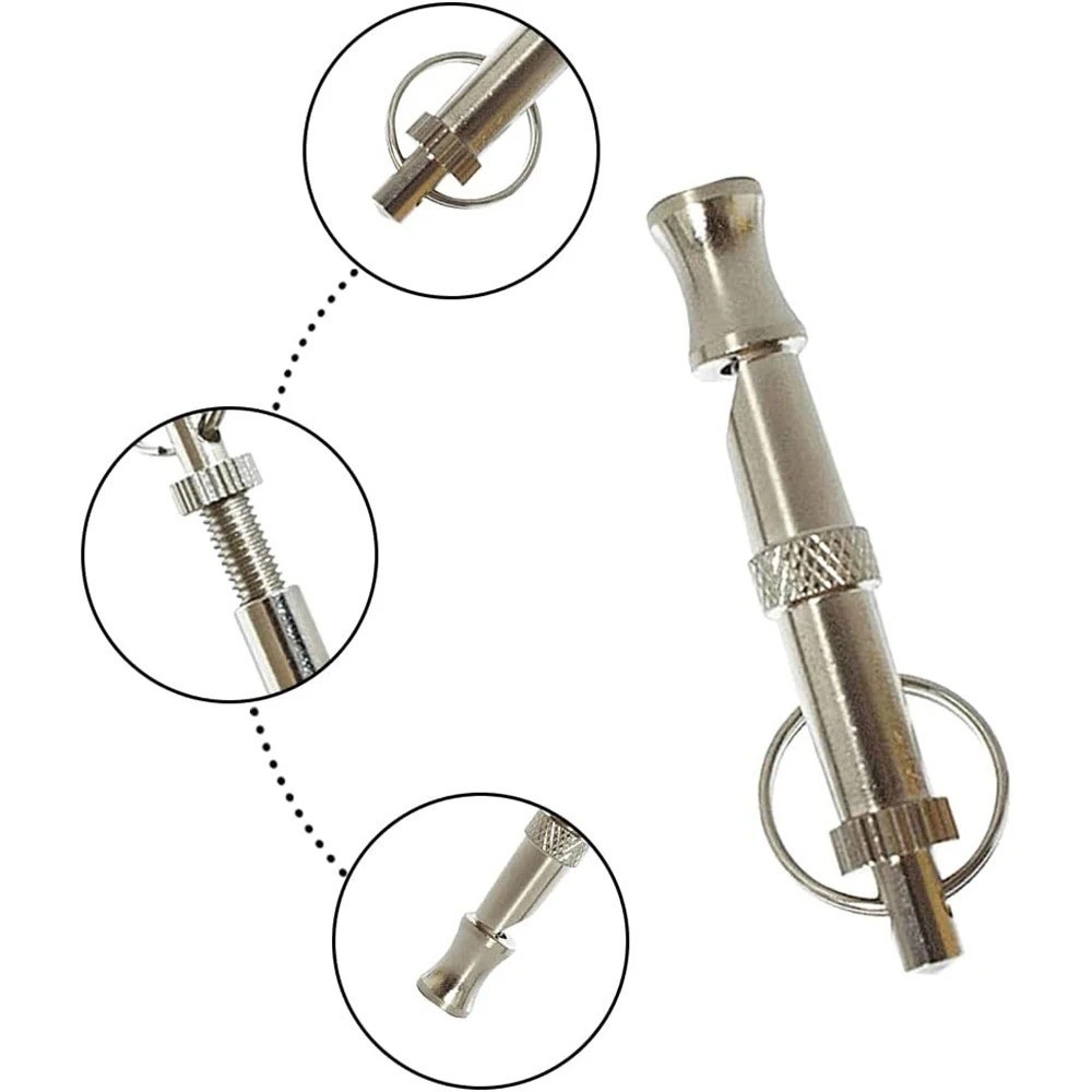 Dog Training Whistle Ultrasonic Adjustable High Pitch Call Recall Stop Barking