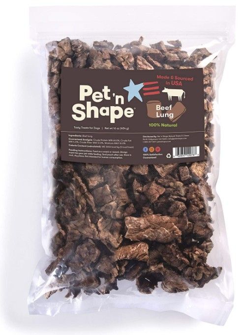 Dog, Pet n Shape Beef Lung Dog Treat (1 lb)