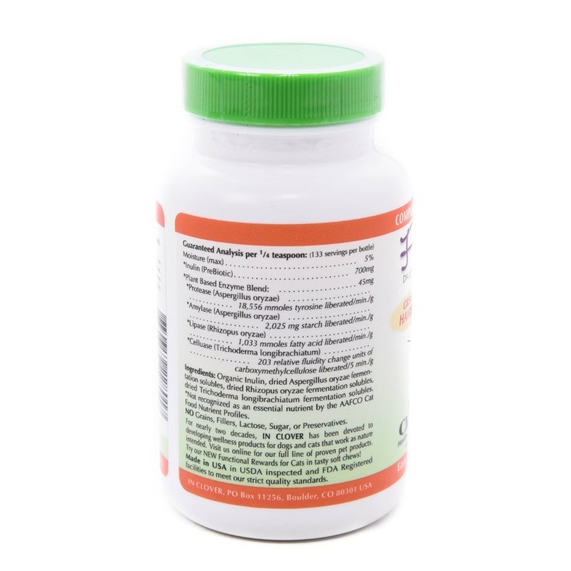 InClover Fresh Digest Daily Digestive Aid Powder for Cats – – 3.5oz:For All Ages