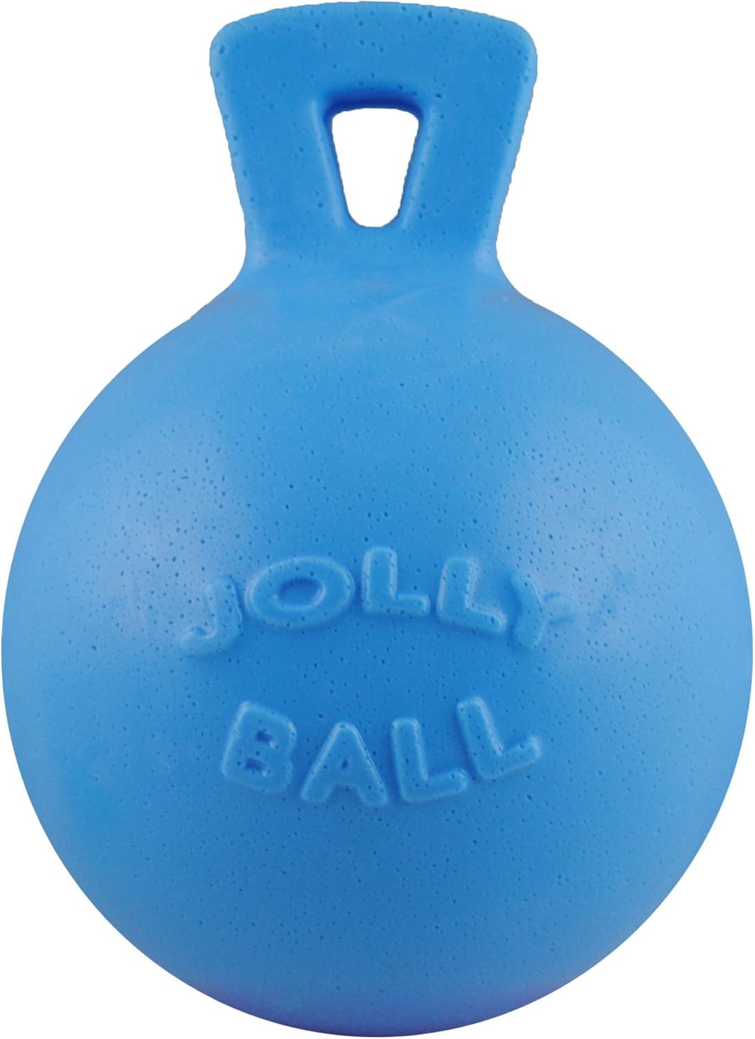 Jolly Pets Tug-n-Toss Heavy Duty Dog Toy Ball with Handle, 8 Inches/Large