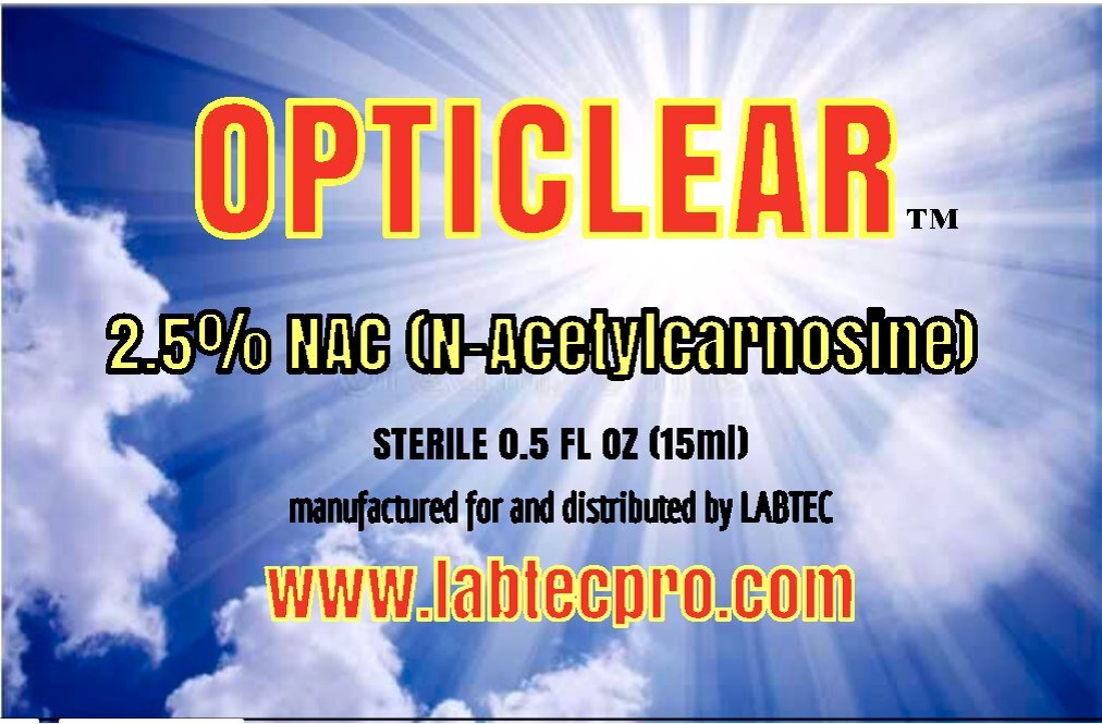 Cataract Eye Drops with 2.5% NAC, N-Acetylcarnosine 15ml Vial 2 pack!
