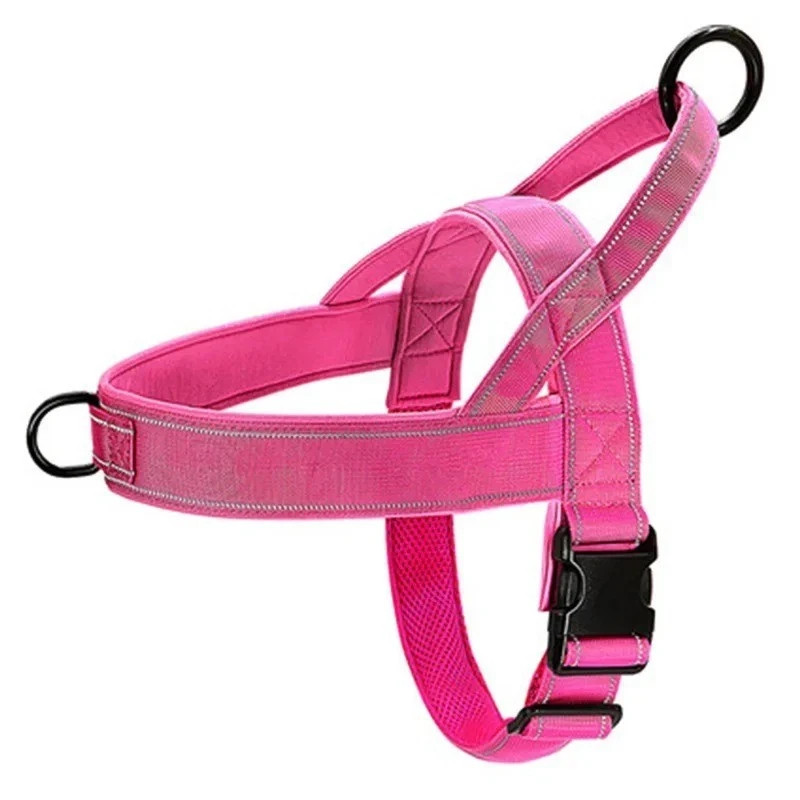 Tactical Dog Harness No Pull 1000D Nylon Large Dogs Handle Reflective Vest