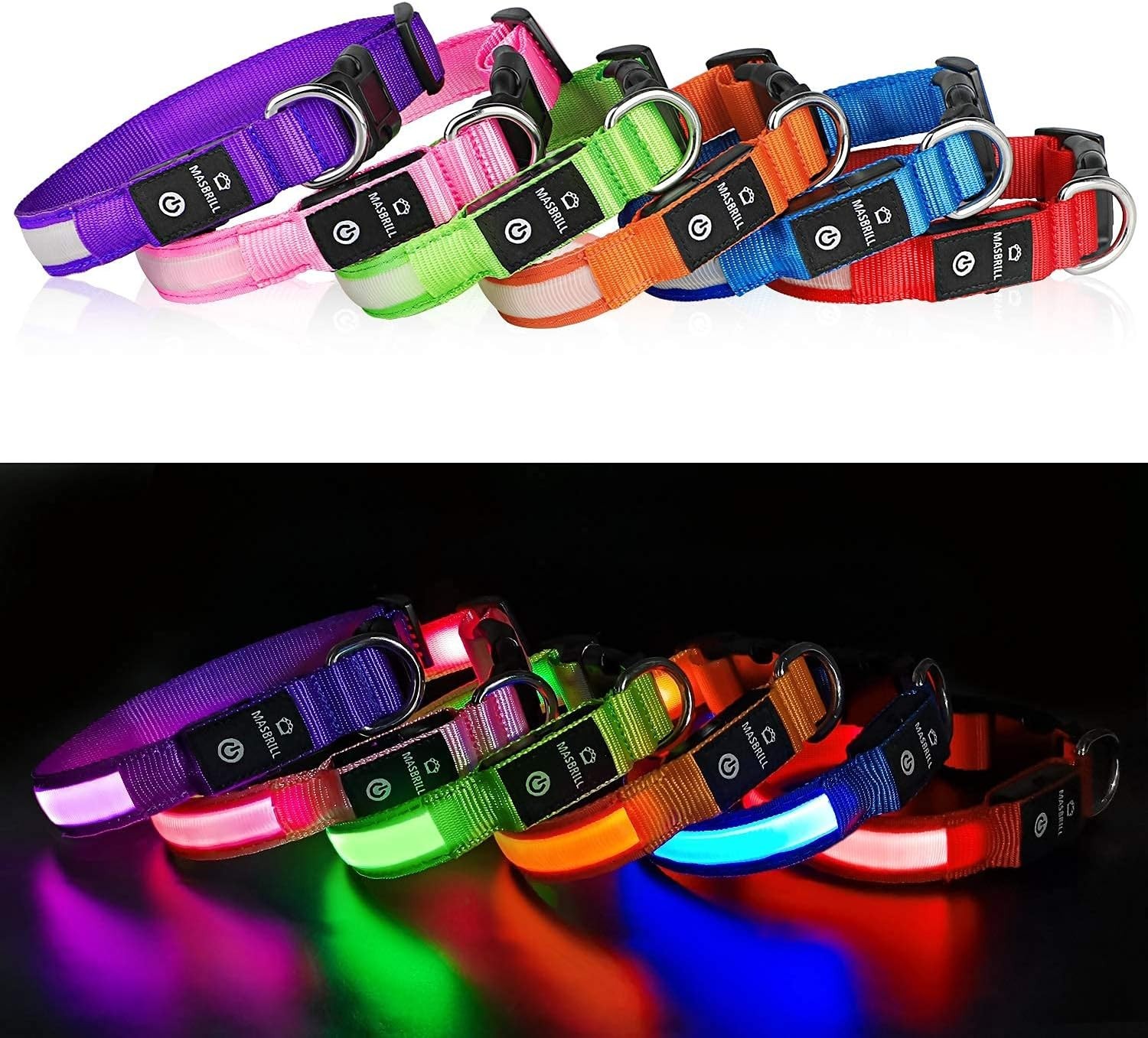 High Visibility LED Dog Collar – Waterproof Glow Collar for Nighttime Safety