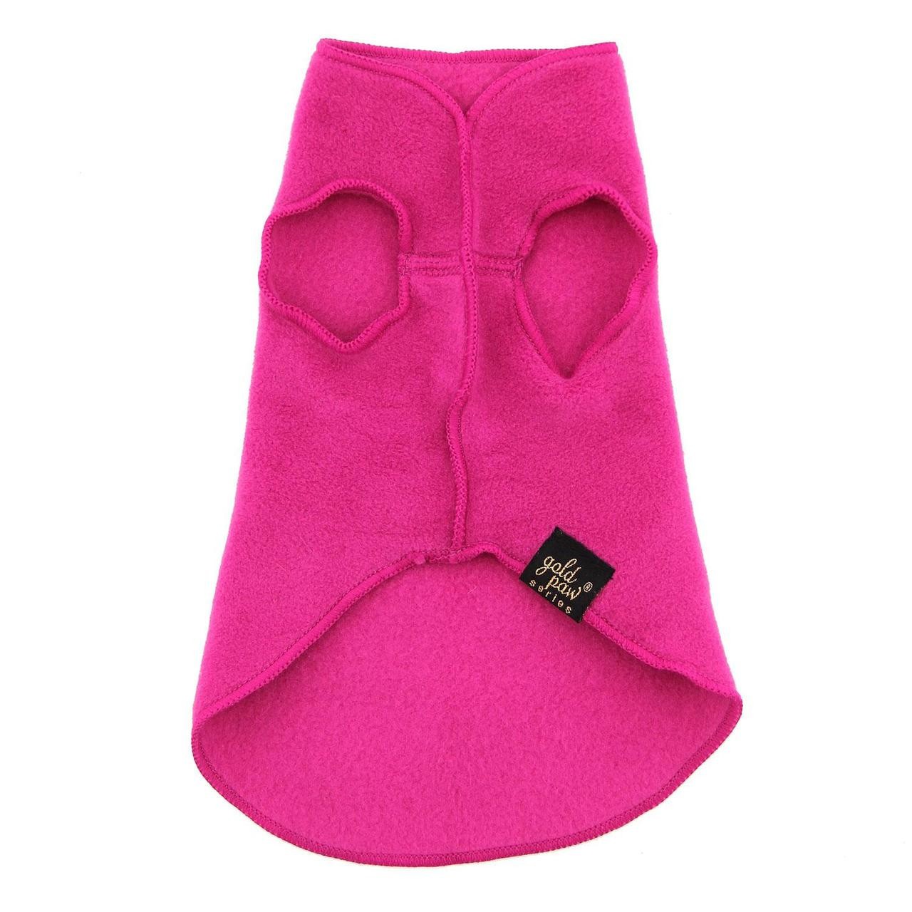 Gold Paw Stretch Fleece Pullover Dog Coat – Fuchsia Pink, Size 24, NEW w/TAGS