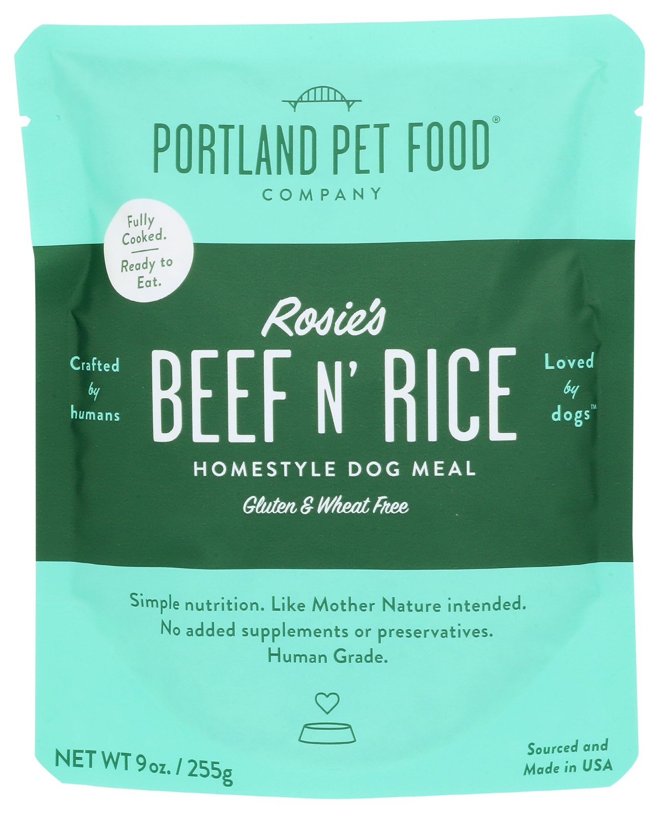 Portland Pet Food Company, Homestyle Dog Meal Rosies Beef 9 Ounce (Pack of 1)