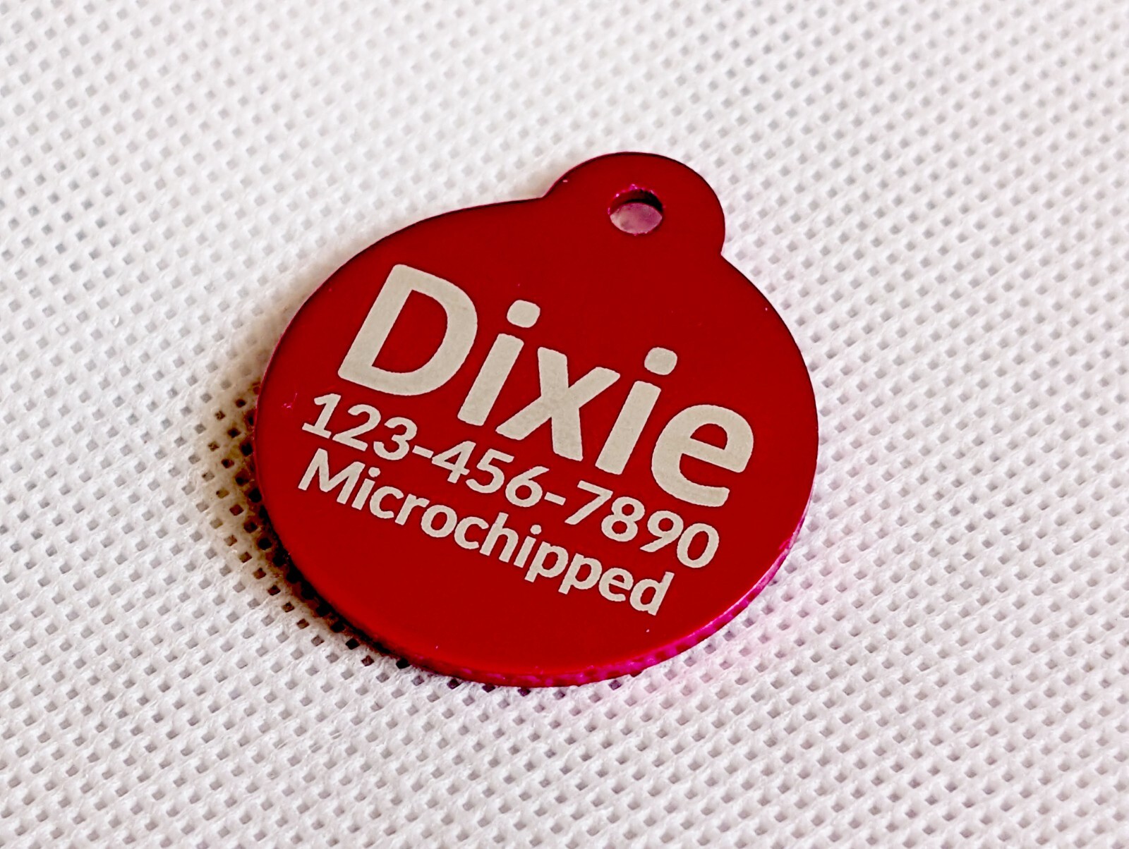 Custom Engraved Personalized Dog Pet tags Double Side Round ID Dog Cat Tag