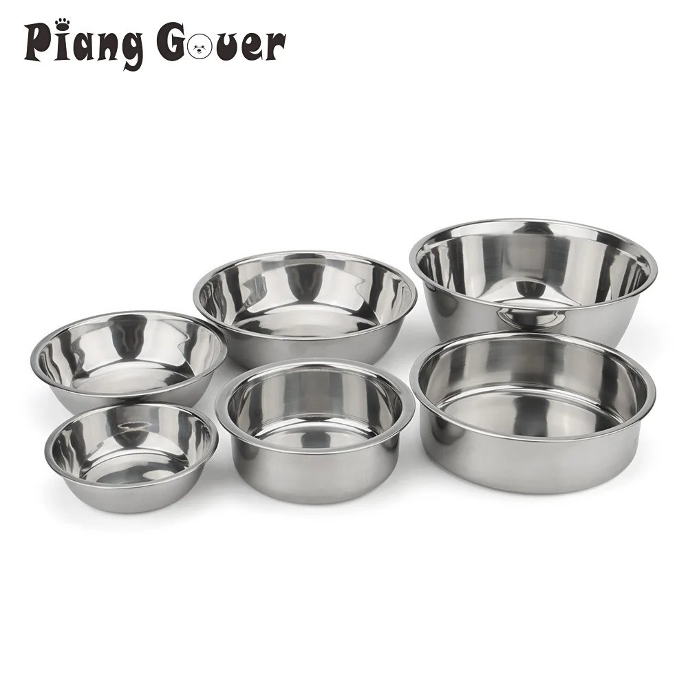 STAINLESS STEEL 16 0Z Standard Pet Dog Puppy Cat Food Water Bowls Dish