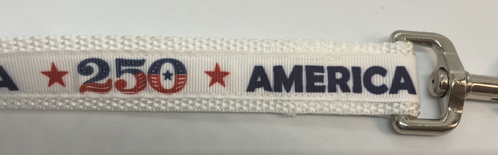Dog Leaches/Leads Patriotic 250 America Red White Blue On White Handmade Sturdy