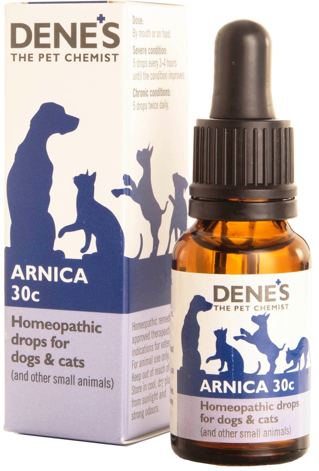 Denes Homeopathic Arnica 30c 15ml Dog Cat Mammals joints strains & sprains