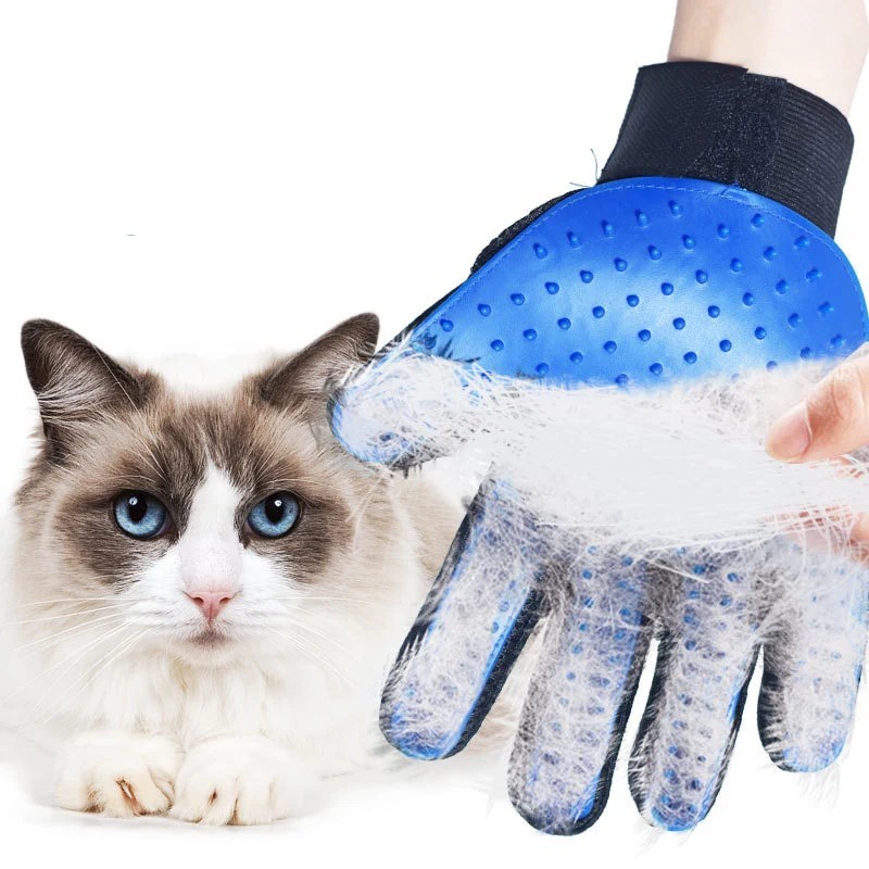 1PC Cat Glove Cat Grooming Glove Pet Brush Glove for Cat Dog Hair Remove Brush D