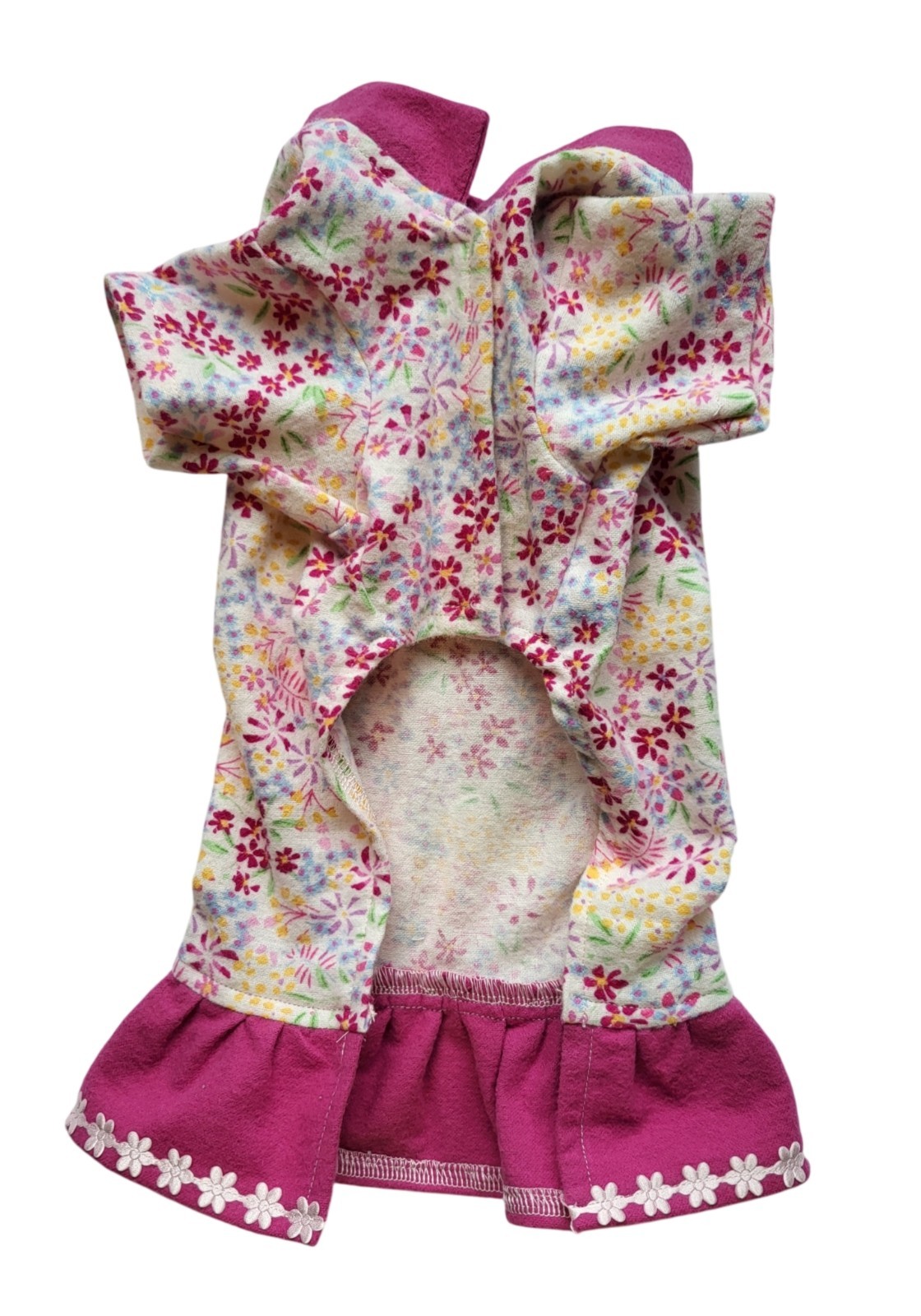 Ditsy Floral Flannel Nightgown Dress Dog Teacup Puppy Pet Clothes 4xs – Large
