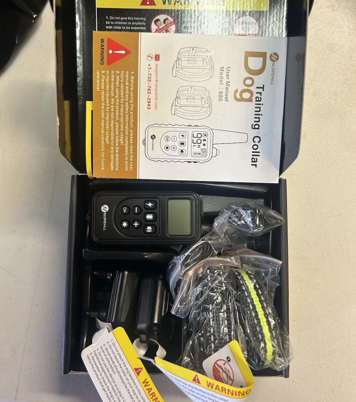 Dog Training Collar with Remote, Electronic Dog Shock Collar with Beep, Vibratio