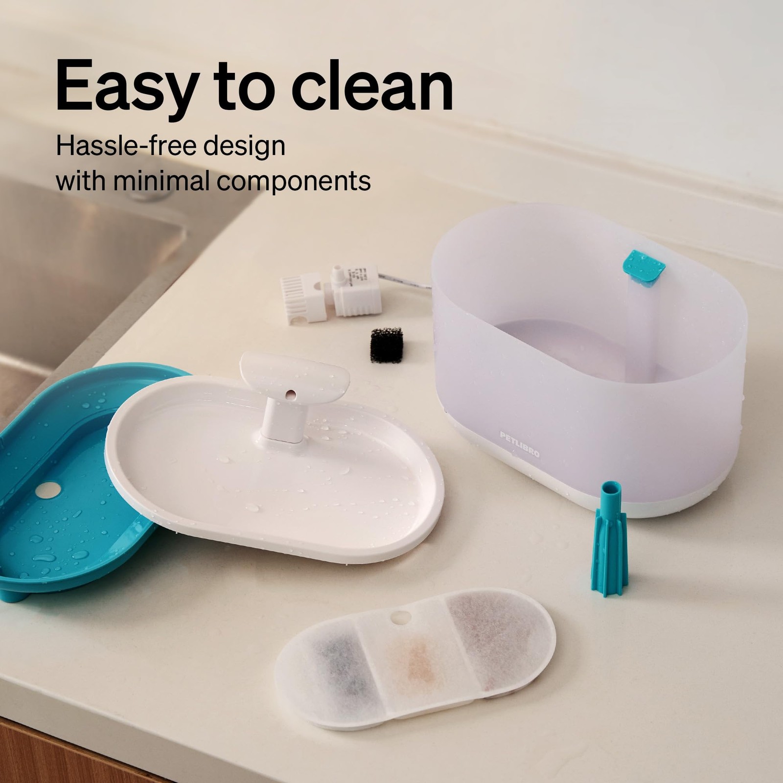 Petlibro Cat Water Fountain Ultra Quiet With Two Flow Modes, Large-siz