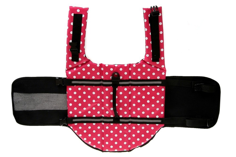 Pet Dog Life Jacket Safety Vest Pull Handle, Waterproof Flotation for Swimming