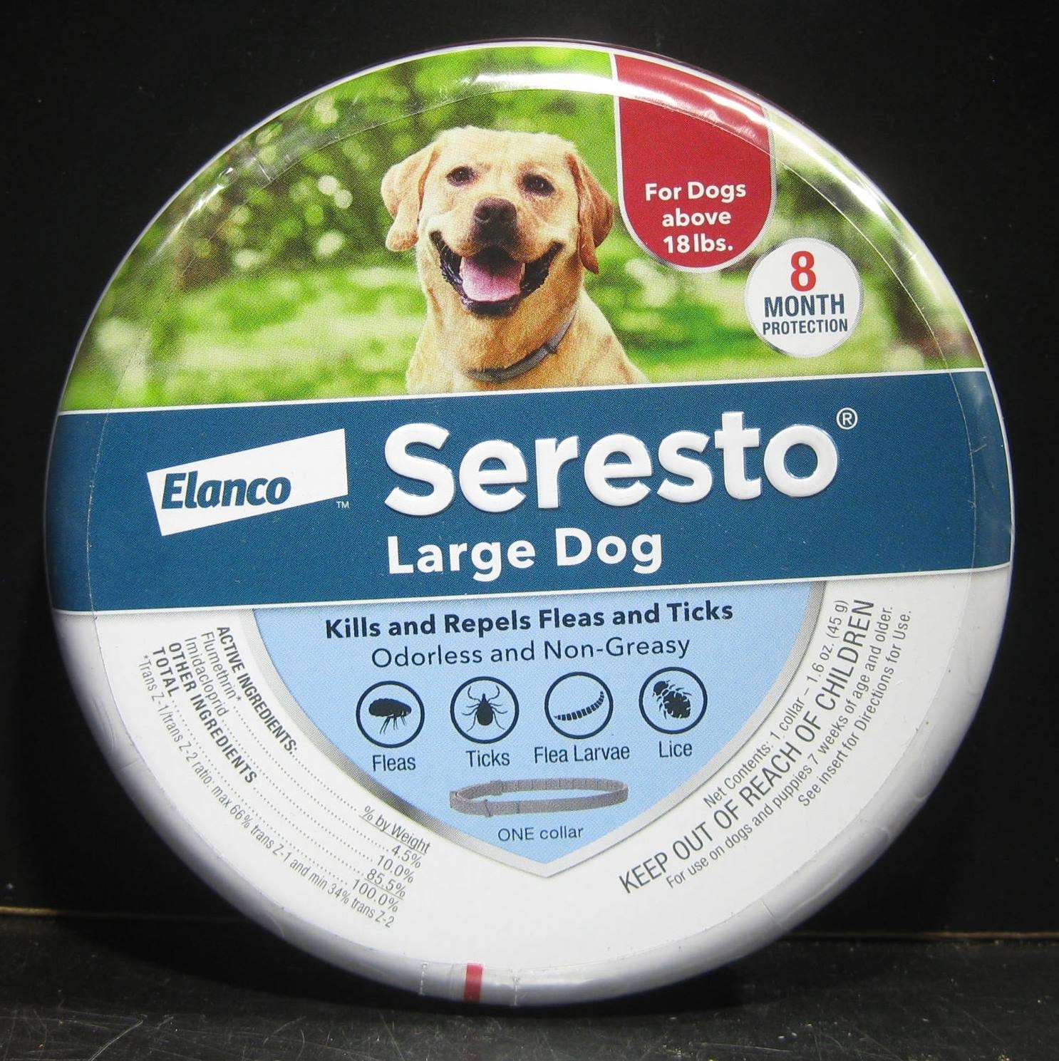 Seresto Flea & Tick Collar 8 Months Protection LARGE Dogs 100% Genuine Sealed
