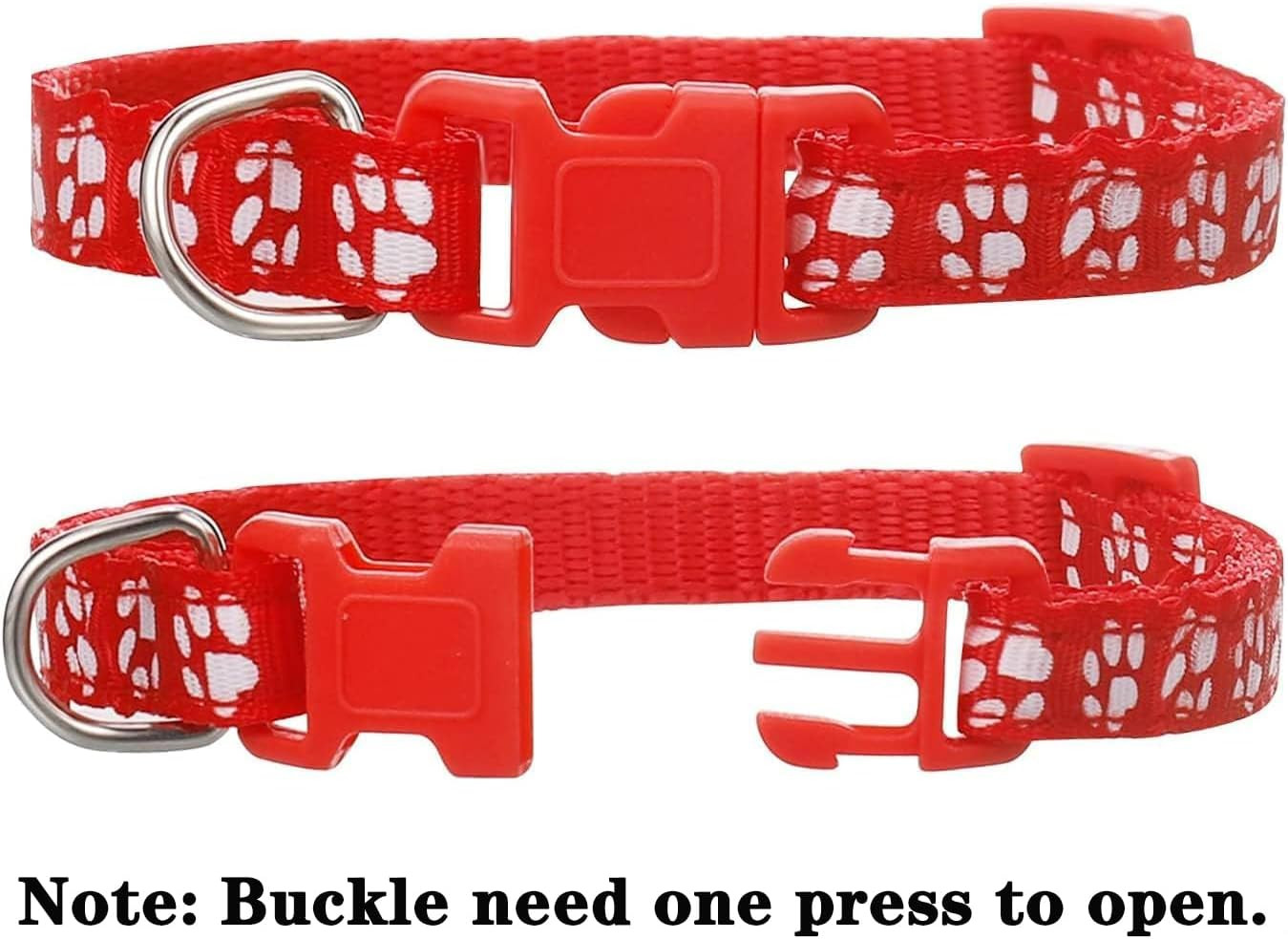 12 Pack Puppy Collars for Litter, Adjustable Puppy ID Collars Soft Nylon Whelpin