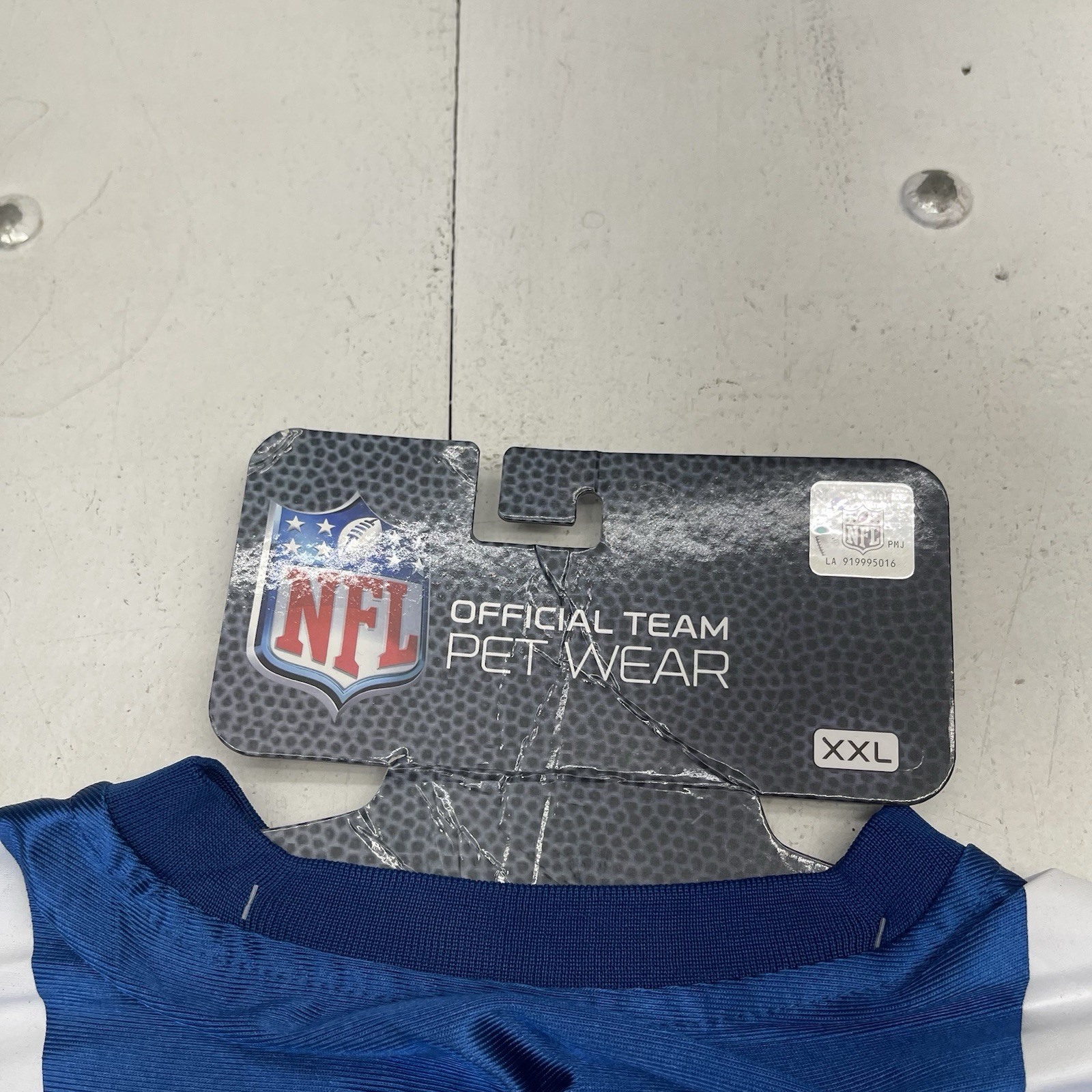 NFL Indianapolis Colts Blue Mesh Short Sleeve Pet Dog Jersey Size XXL Defects