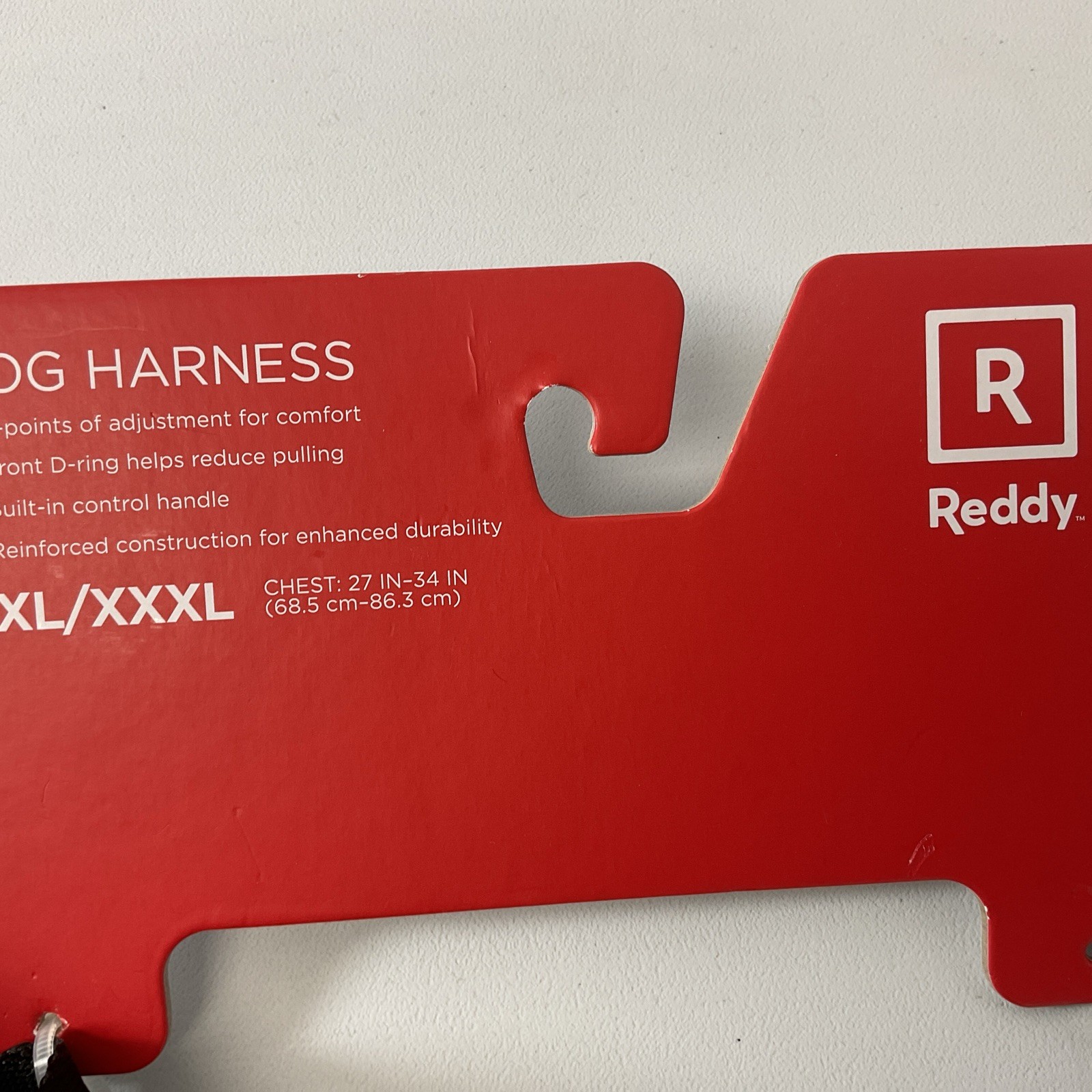 REDDY Jacquard Dog Harness-Size XXL/XXXL-Black -D-Rings-Traffic Control Handle
