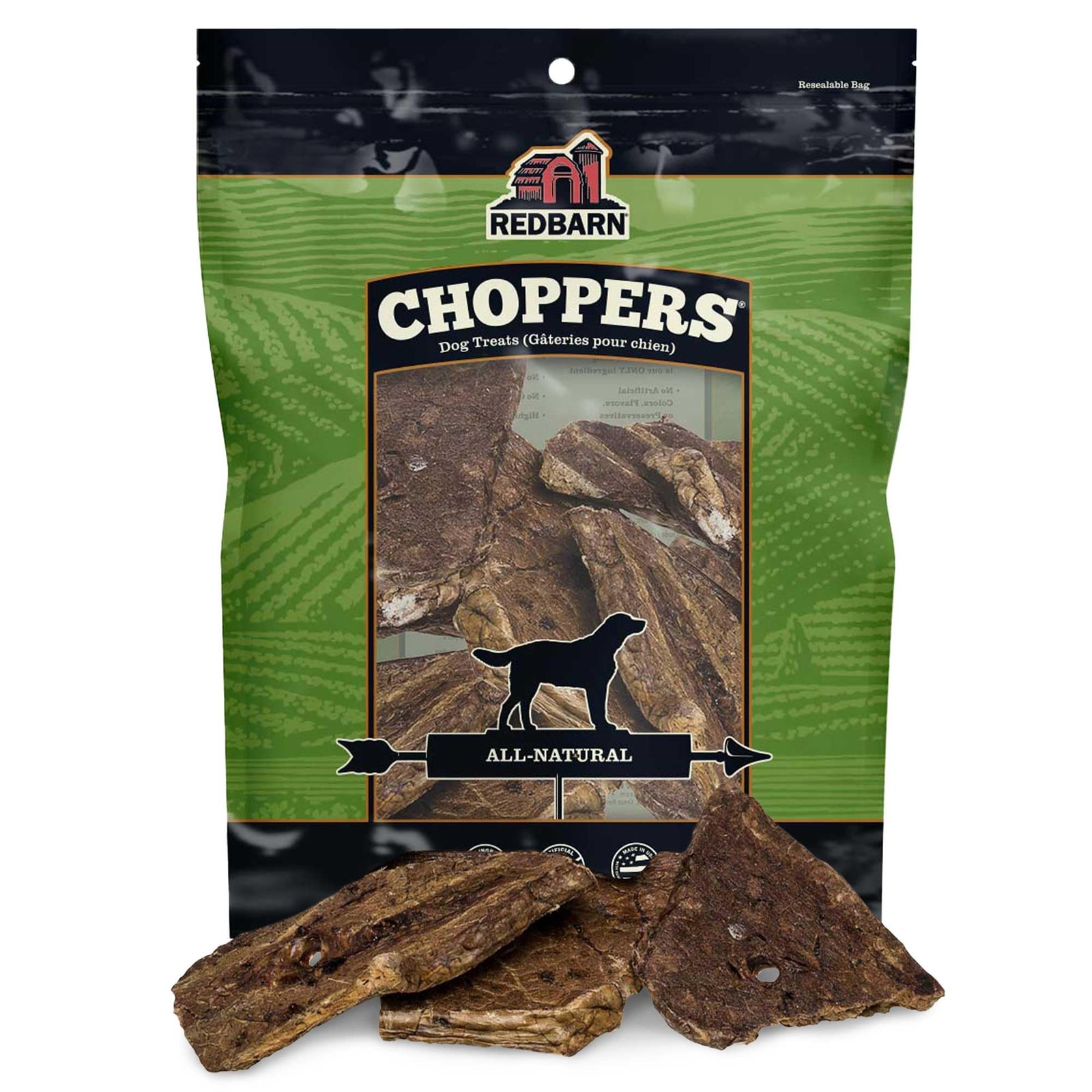 Redbarn Pet Products Natural Choppers Beef Lung 9 Ounce (Pack of 1), no color