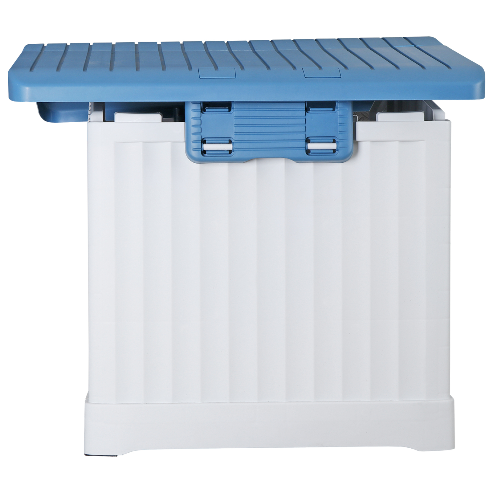 Large Plastic Dog House Indoor Outdoor Dog Kennel Waterproof Puppy Shelter Blue
