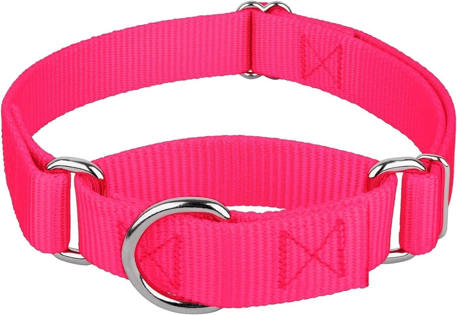 Adjustable Martingale Dog Collar Heavy Duty Nylon Safety Training Design