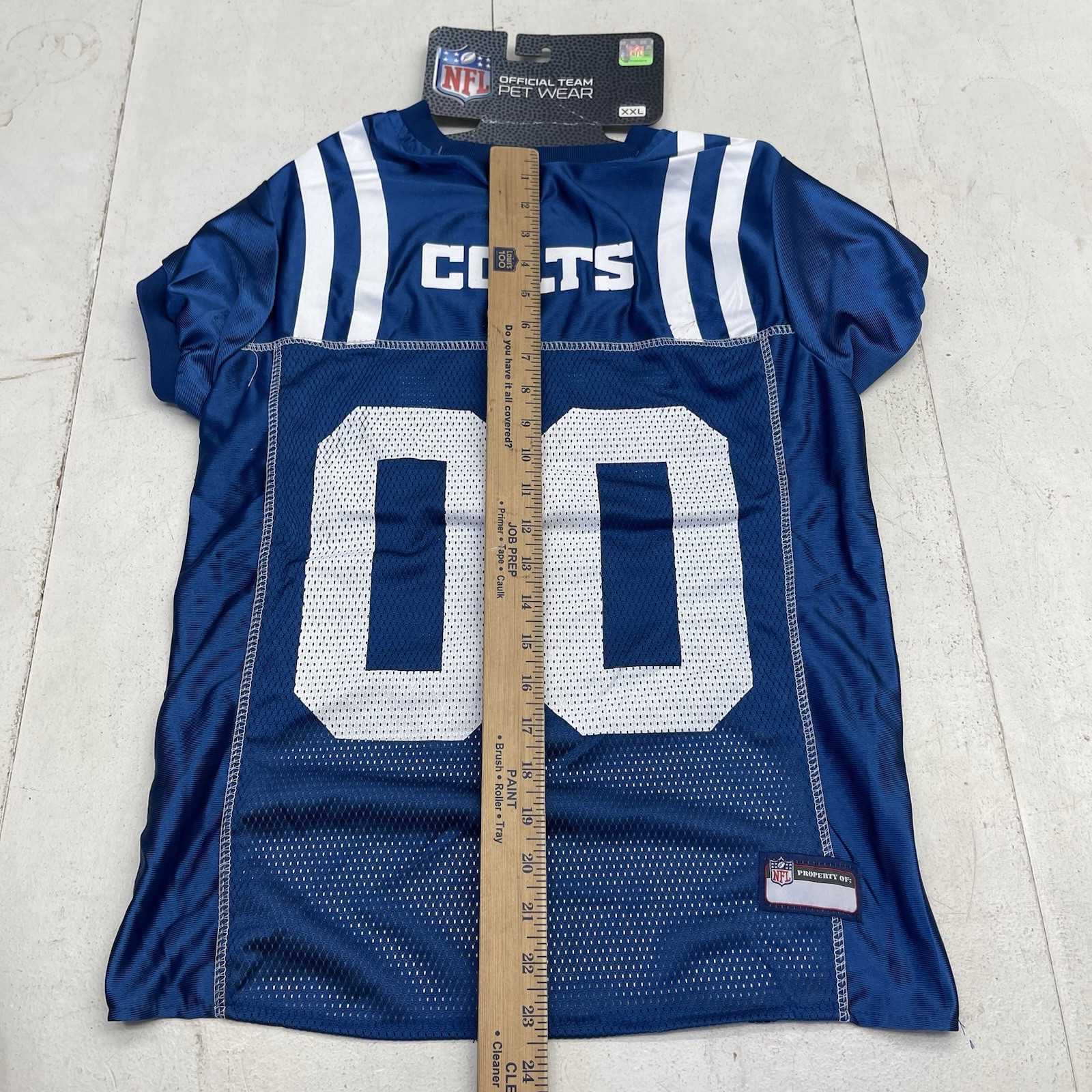 NFL Indianapolis Colts Blue Mesh Short Sleeve Pet Dog Jersey Size XXL Defects