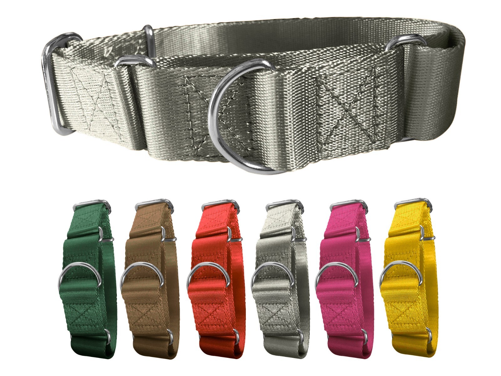 K-9 Beltz Martingale Nylon Dog Collar 1.5″ 3.8CM Wide Adjustable S, M, L XL