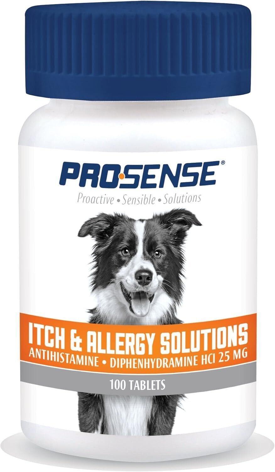 Itch Allergy Dog Pet Fast Relief Chewable Tablet Itchy Pets Supplement 100 Count