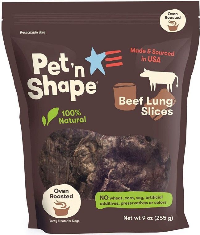 Dog, Pet ‘n Shape Natural Beef Lung Slices Dog Treats (9 oz)