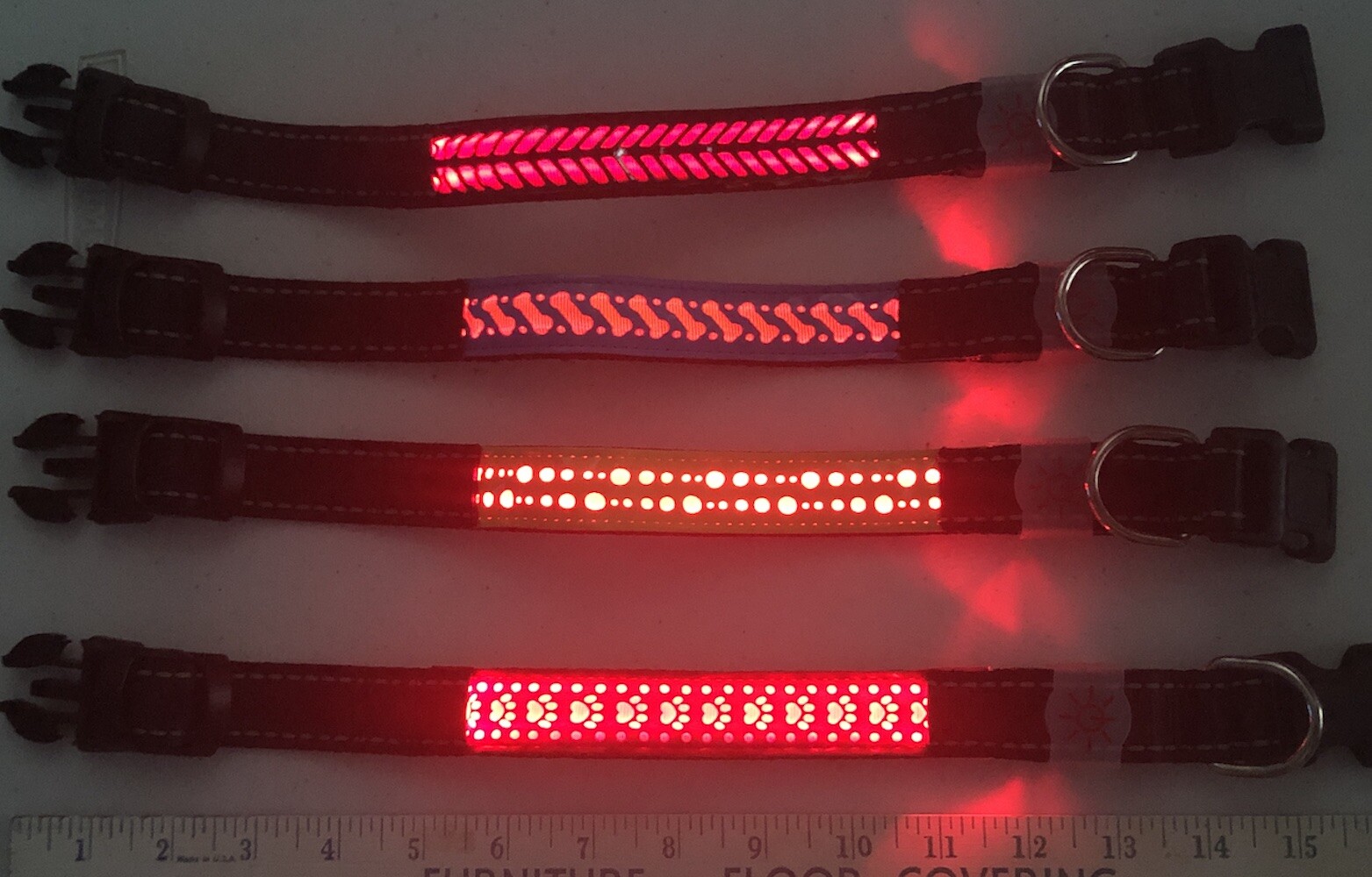 PREMIUM Rechargeable LED Pet Glow COLLAR rugged safety flash light-up FOR dog