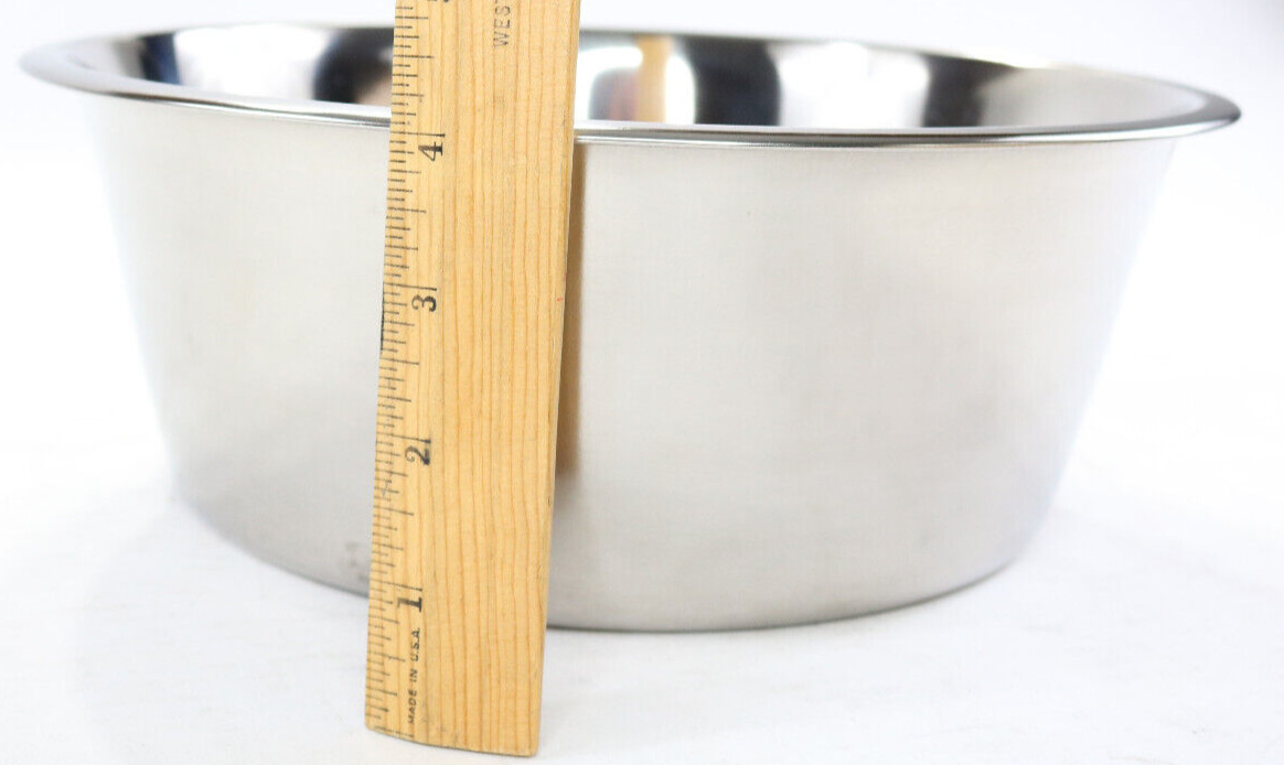 dog pet bowl 5 quart XXL stainless steel 8337 omnipet standard round 11″ x 4″ SS