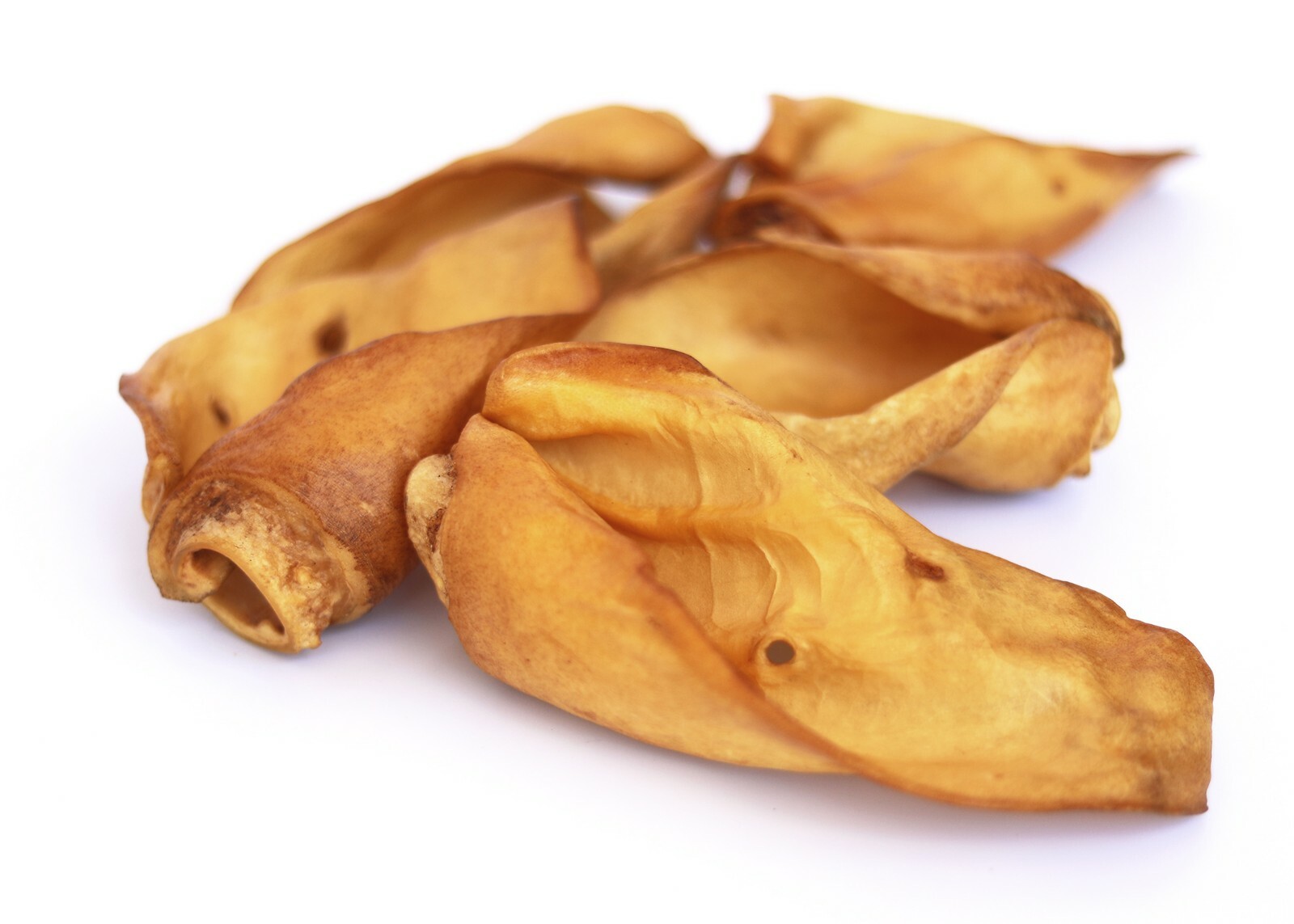 All Natural Beef SMOKED Cow Ears DOG Treats 50 count -BRC Certified