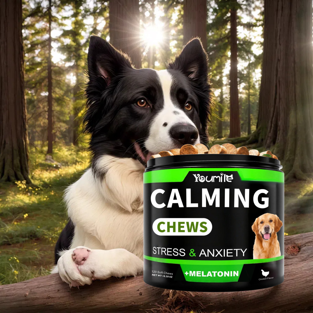 Hemp Calming Chew for Dog – Sleep&Mood for Dogs-Helps Manage Stress & Separation
