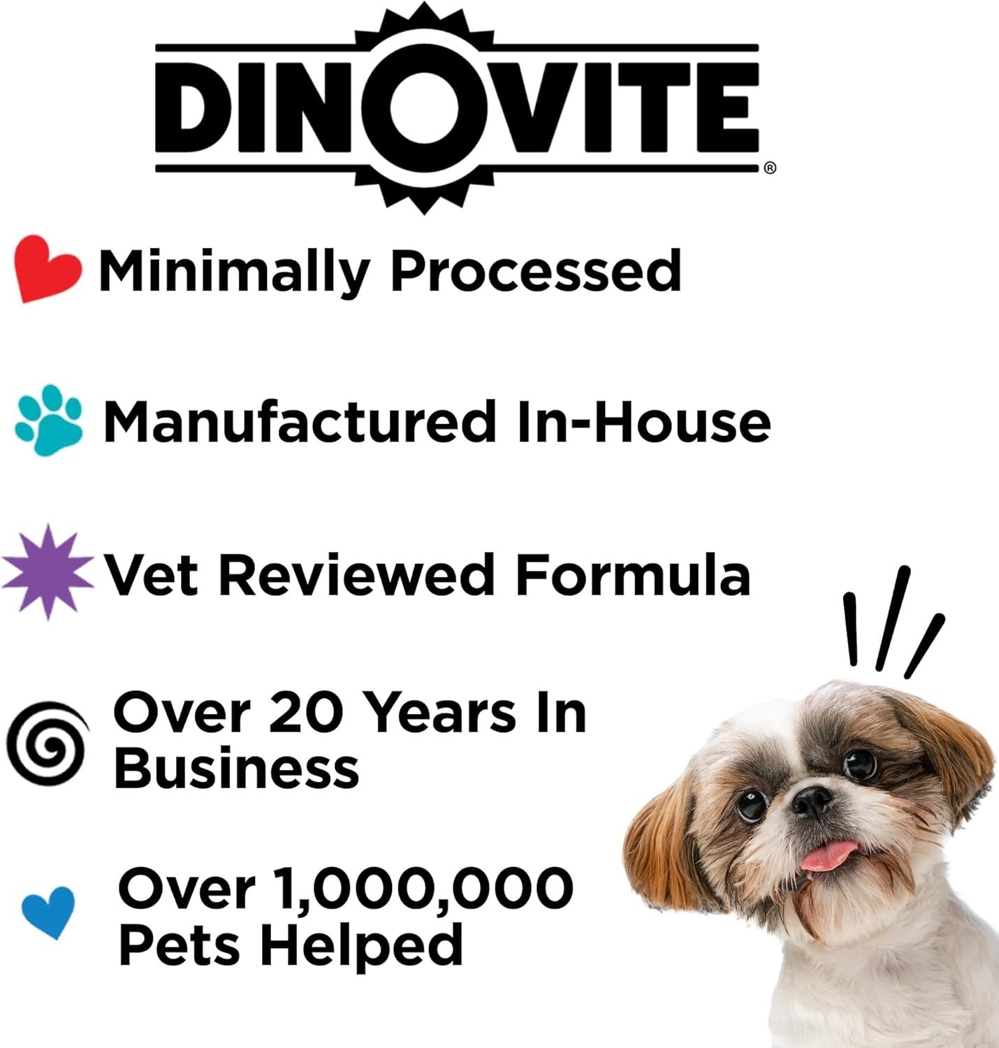 Dinovite Probiotic Supplement for Dogs – Omega 3 for Dogs – Hot Spot Relief