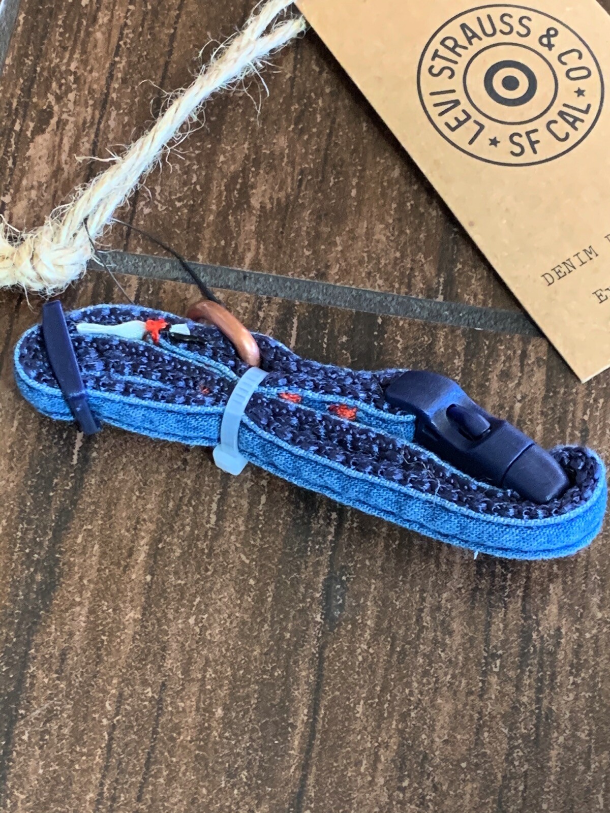 New Levi’s x Target Limited Edition Denim Dog Collar For Xtra Small XS Dogs