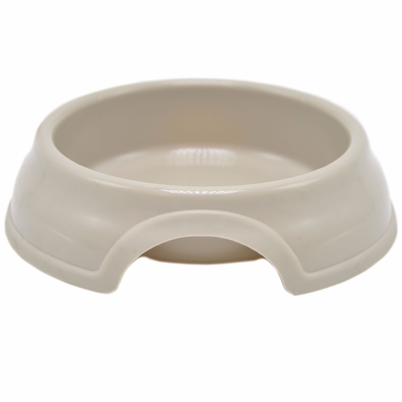 Pet Dog Cat Food Feeding Water Dish Bowl Plastic Plate Bowl 10.4 oz. Diameter 5″