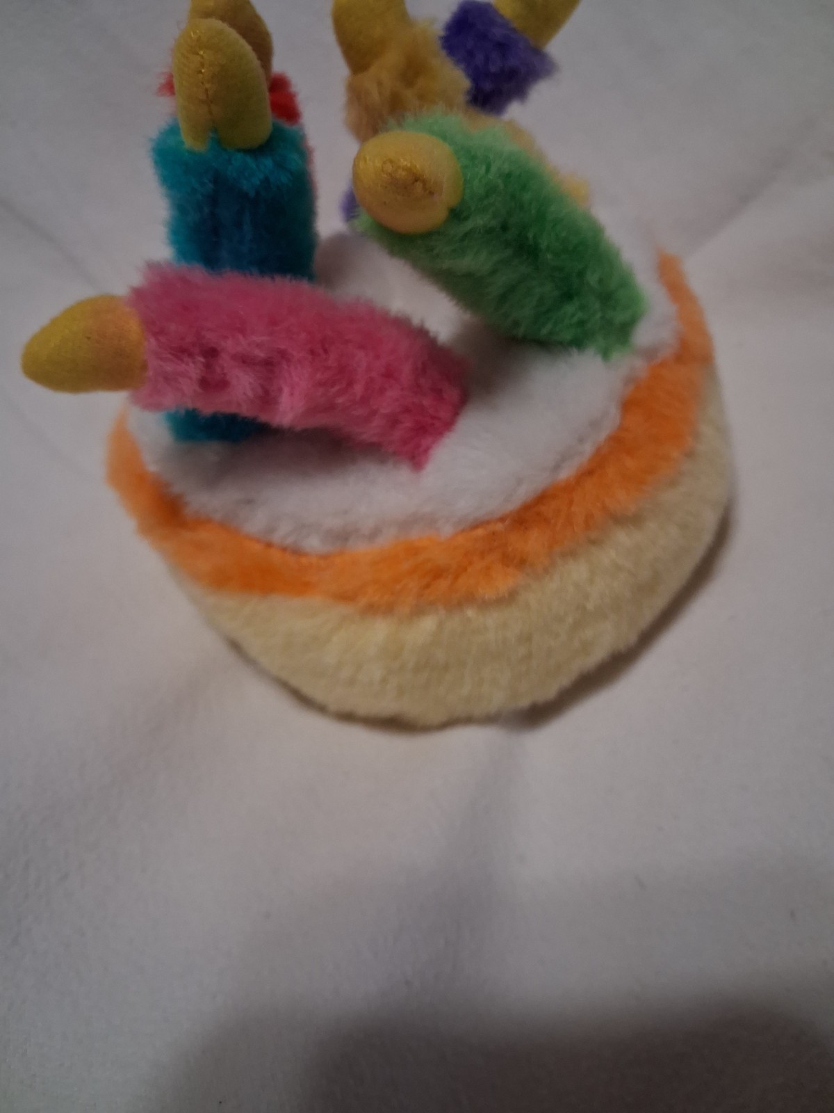 Multipet Birthday Cake Plush Dog Sound Toy Plays – HAPPY BIRTHDAY – Music Song