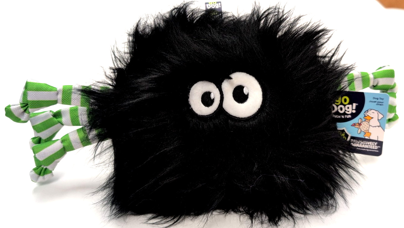 Go Dog Fuzzballz Squeaker Plush Dog Toy with Chew Guard – Your Choice Color, NWT