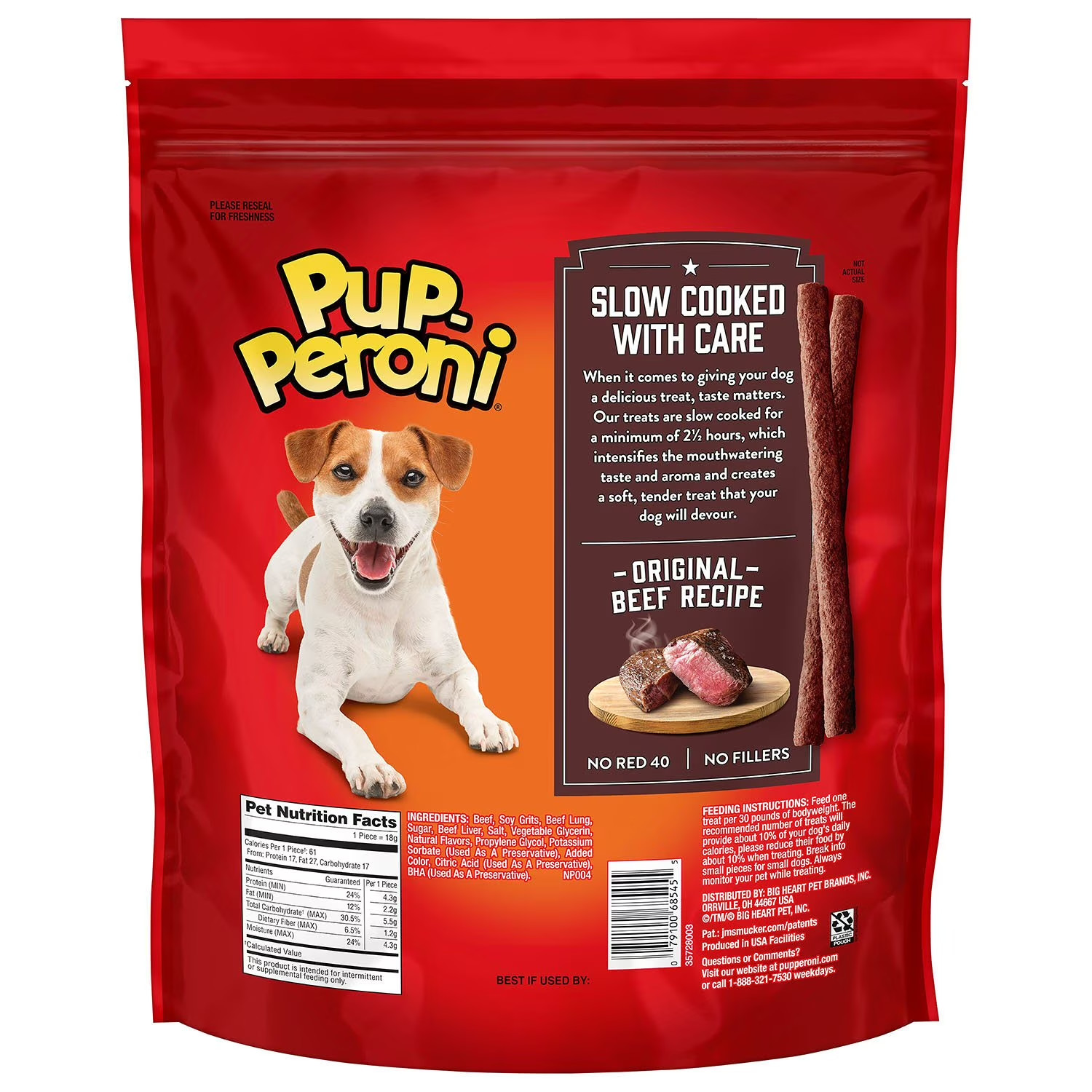 Pup-Peroni Dog Snacks Original Beef Flavor 46 oz