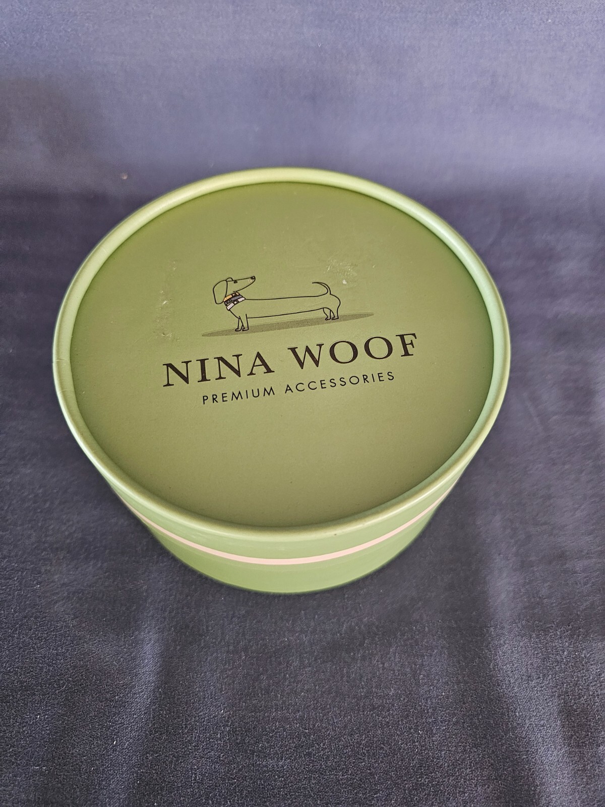 NINA WOOF London Vegan Leather Dog Collar Lavender XS Extra Small