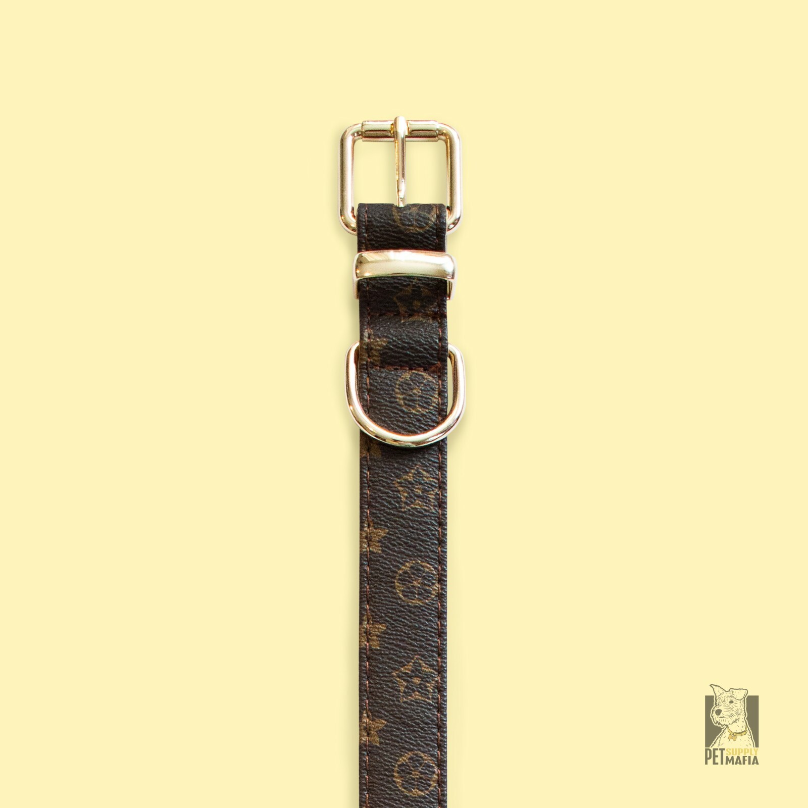 Luxury Leather Designer Dog Collar In XS, S, M, L, XL (Optional Leash Available)