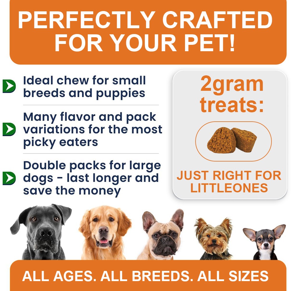 90 Chewable tablets Melatonin Calming for Dogs Sleeping, Anxiety, Stress Issues
