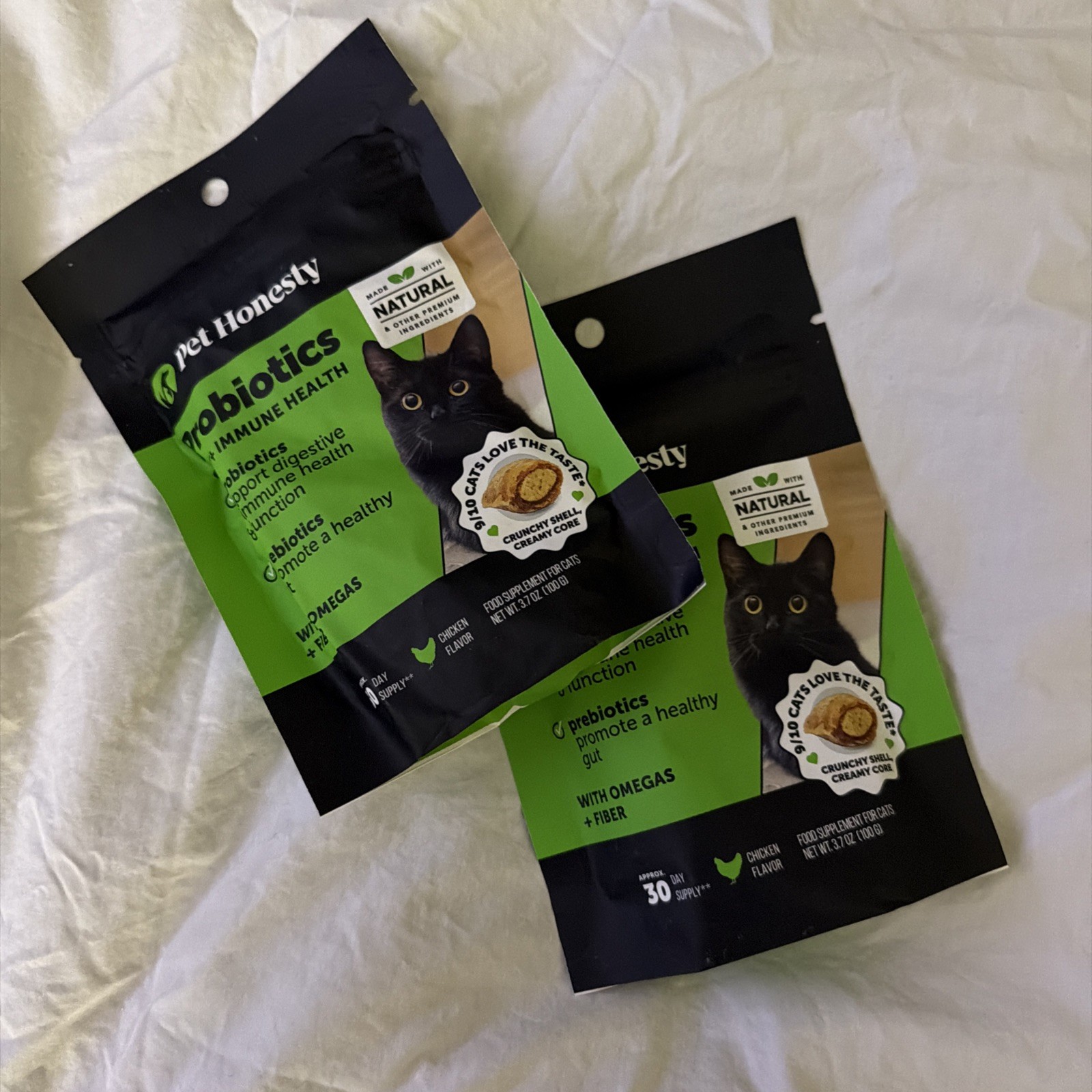 (2xBUNDLE) PET HONESTY Probiotics, For Cats, Chicken, 3.7 oz Ex2027