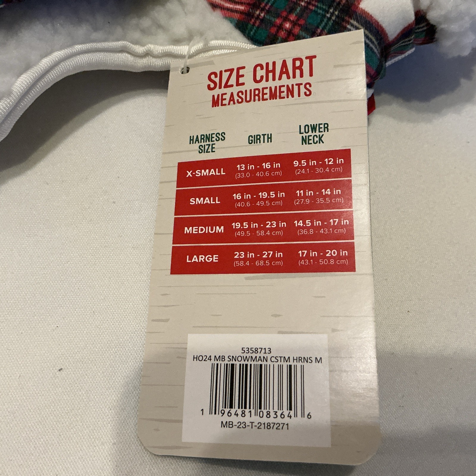 Merry & Bright Holiday Vest Harness SNOWMAN Medium High Quality Comfort Walking