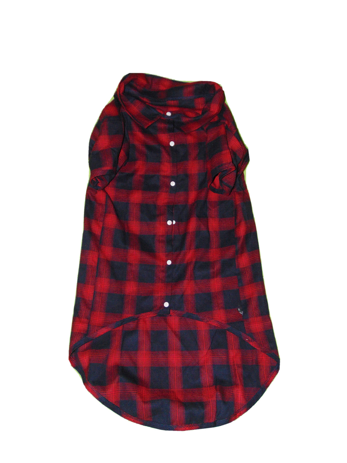 NEW 5XL Extra Large Flannel Dog Shirt Pet Jacket Red Black Plaid Snaps Coat